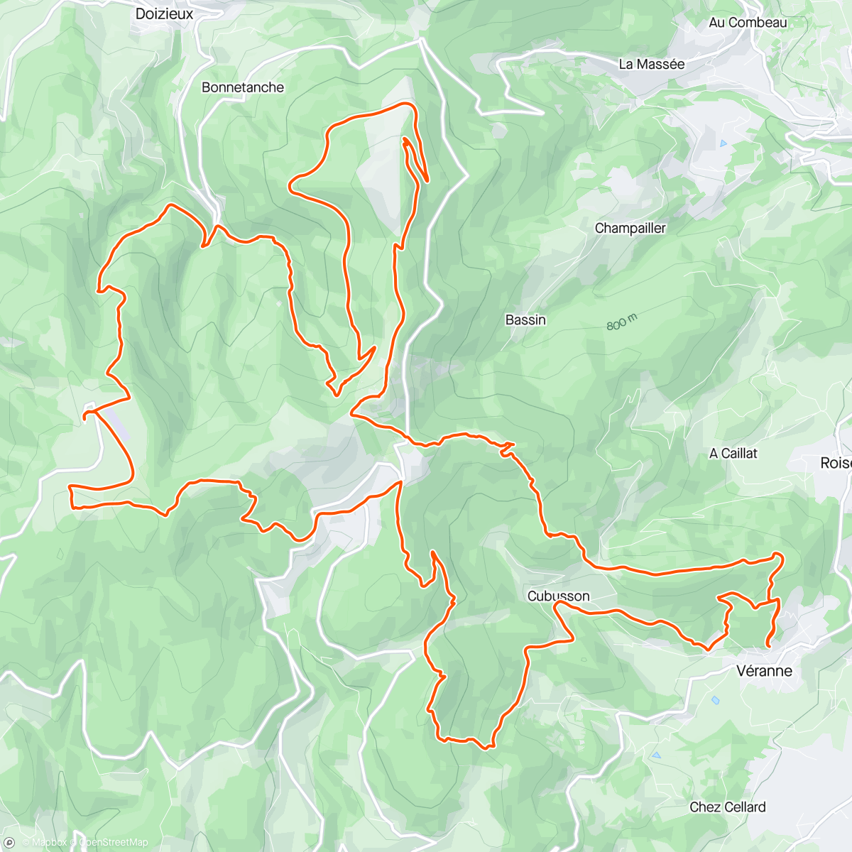Map of the activity, Week-end choc - Sur la trace du Pilat Trail