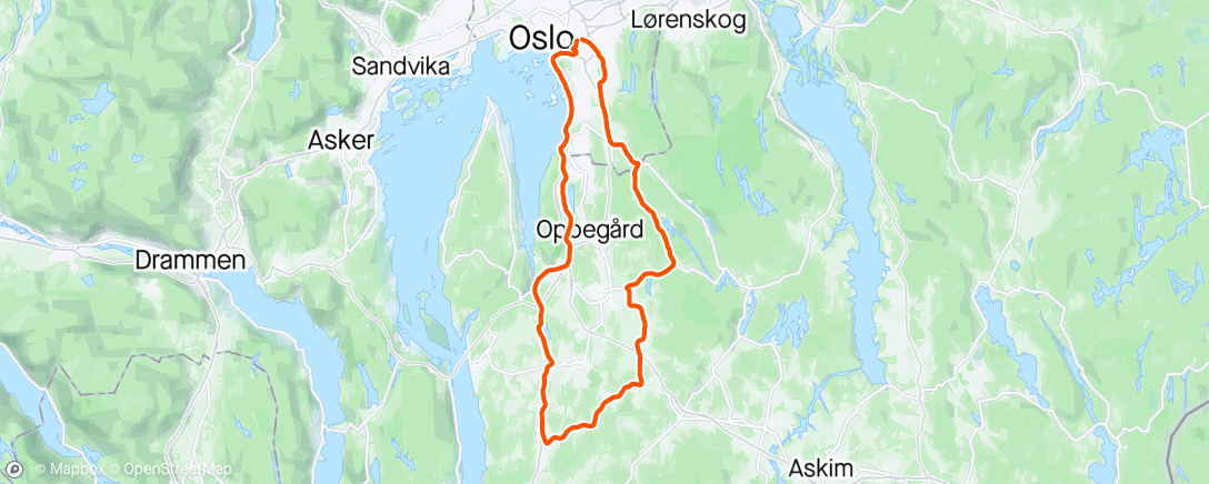 Mapa da atividade, Vestby