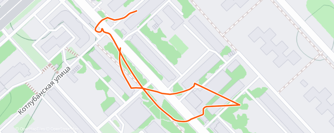 Map of the activity, Afternoon Walk