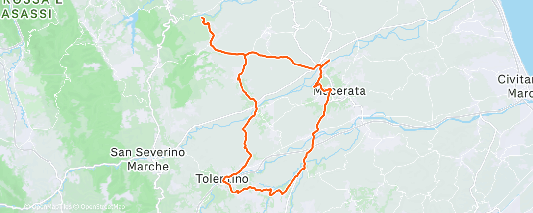 Map of the activity, Morning Ride