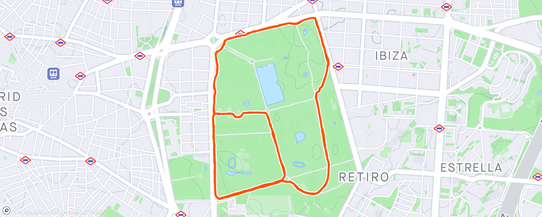 Map of the activity, Saturday Morning Run