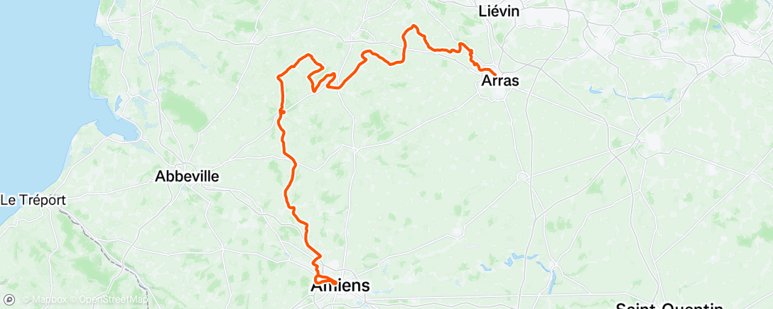 Map of the activity, Mittagsradfahrt