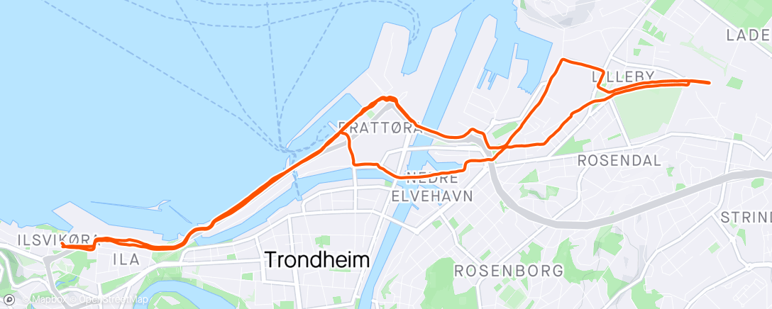 Map of the activity, Jogg med Olaf🥰