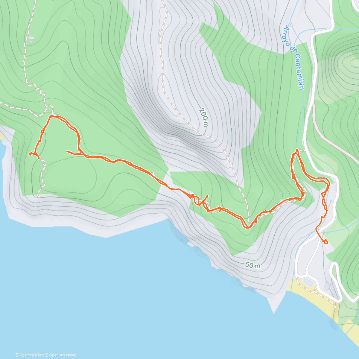 Map of the activity, Ochtendhike