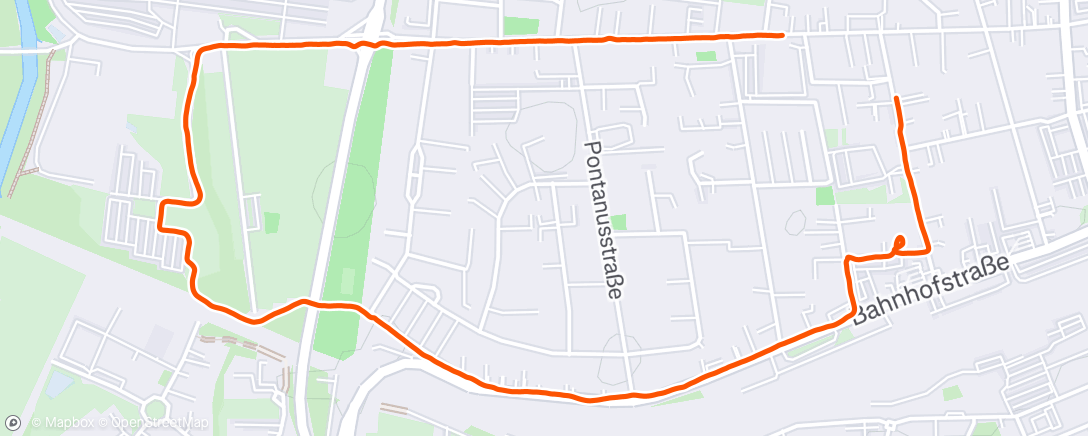Map of the activity, Afternoon Walk
