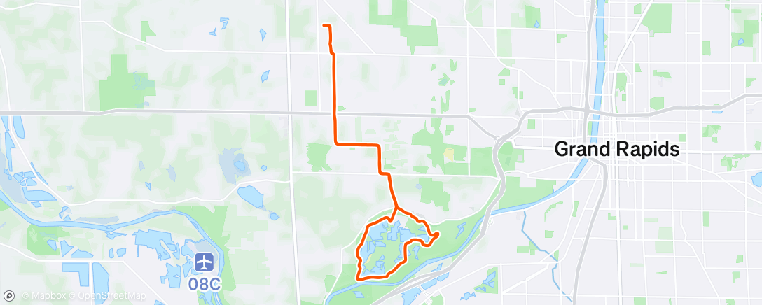 Map of the activity, Morning Ride