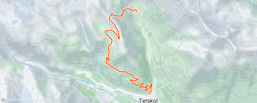 Map of the activity, Утренний хайкинг