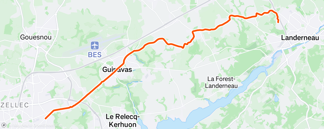 Map of the activity, Retour velotaf + course