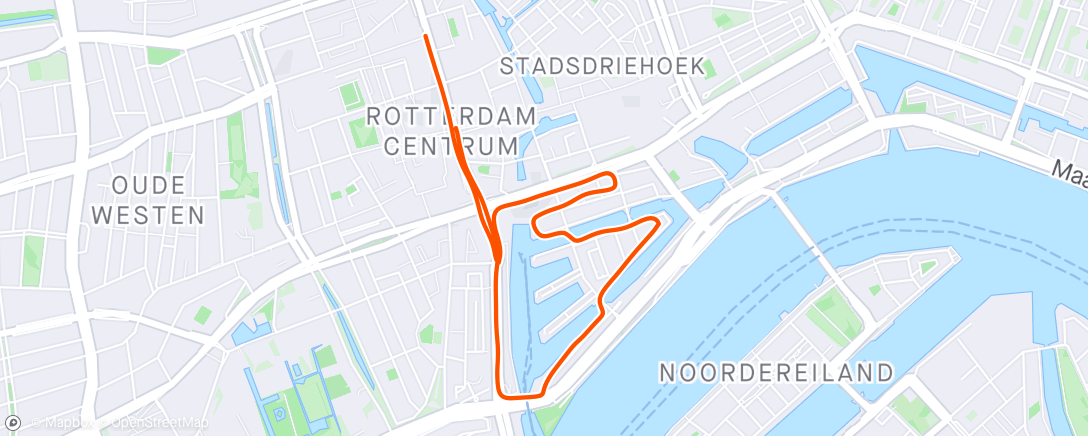 Map of the activity, Rotterdam City run 2024