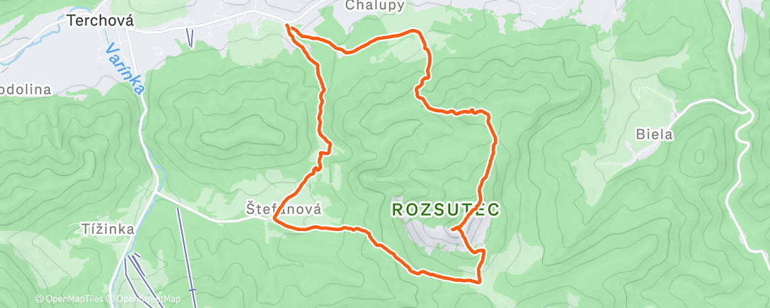 Map of the activity, Malý&Veľký Rozsutec 🗻