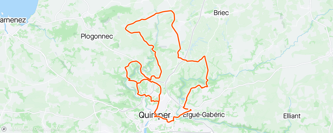 Map of the activity, Pre Finistere/Boucles de l’aulne 🇫🇷