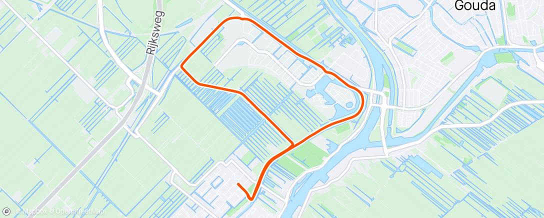 Mappa dell'attività Zomers rondje hardlopen