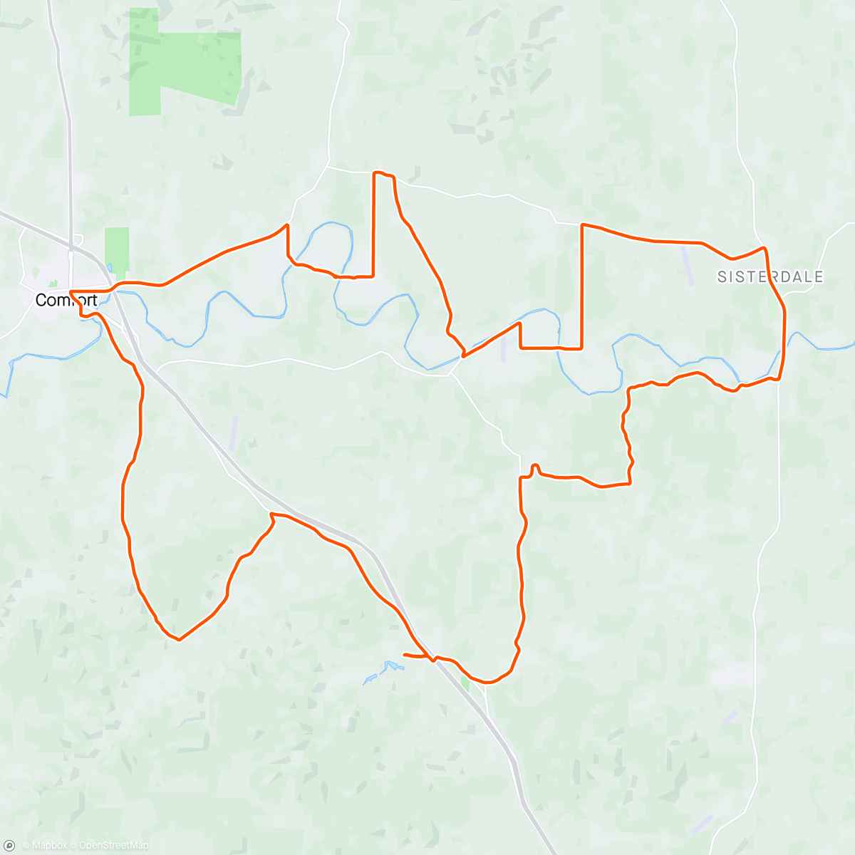 Map of the activity, Morning Ride w/ Bert, Shane, Curtis