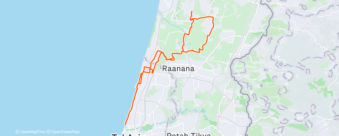 Map of the activity, Morning Ride