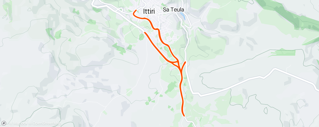 Map of the activity, Giro pomeridiano