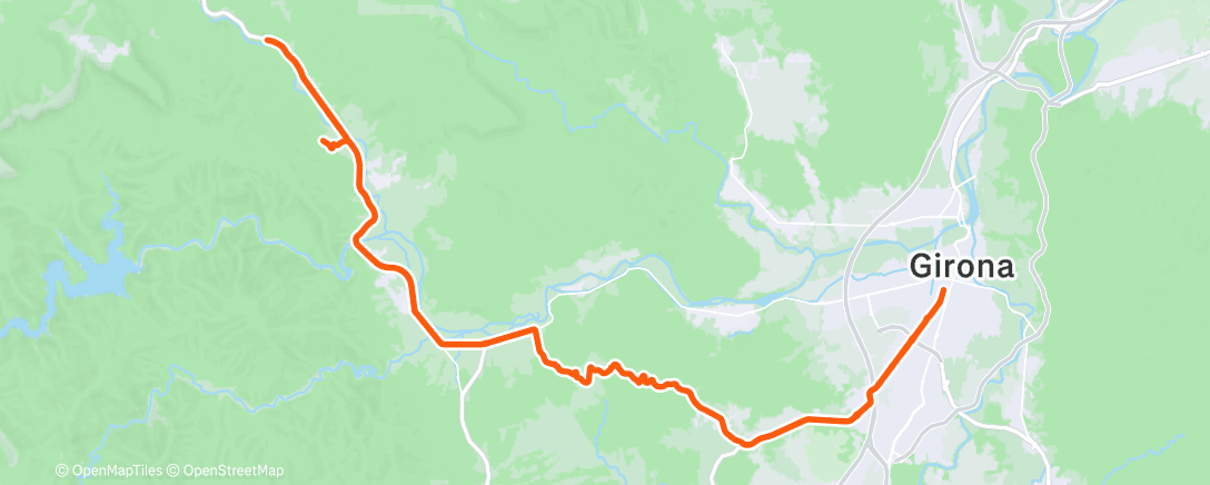 Karte der Aktivität „Out and back”