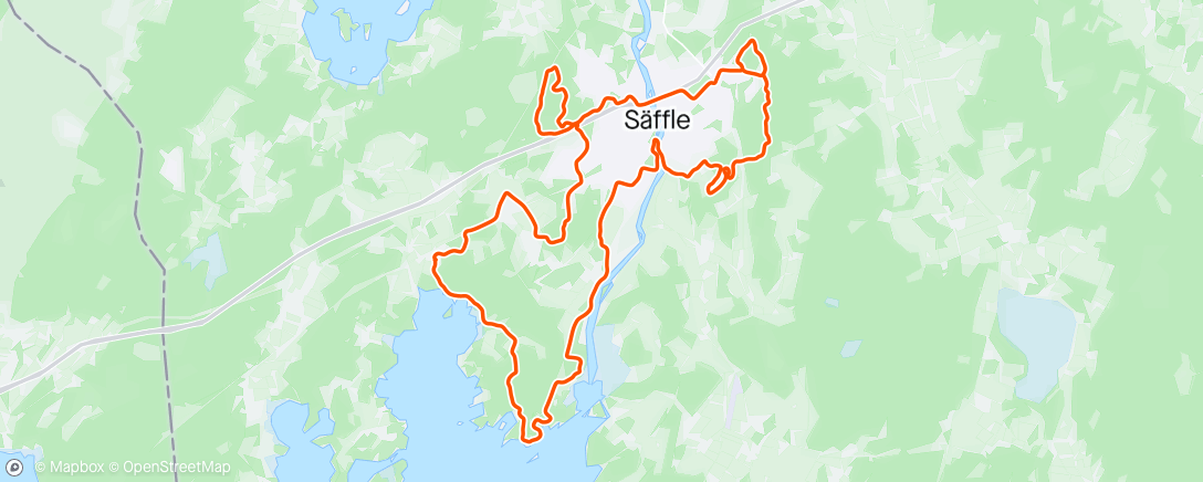 Map of the activity, Säffle Mountain Bike Ride