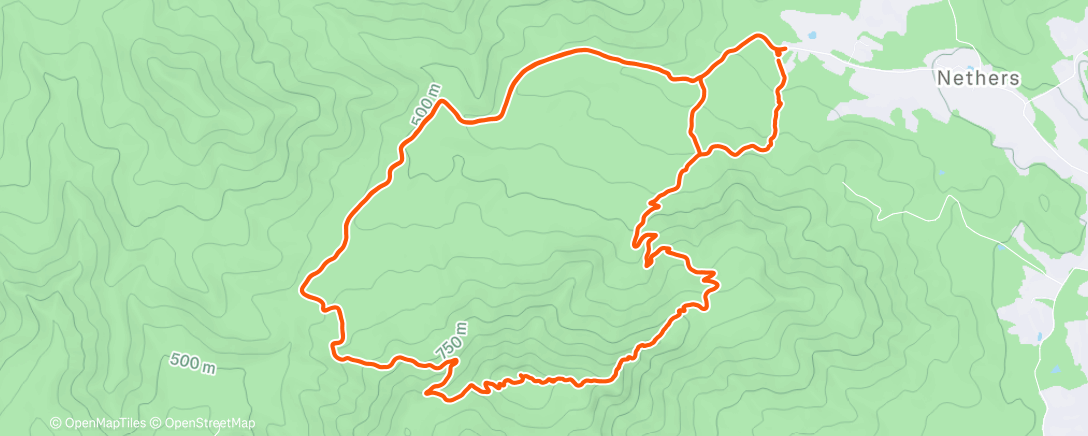 Карта физической активности (Old Rag rip)