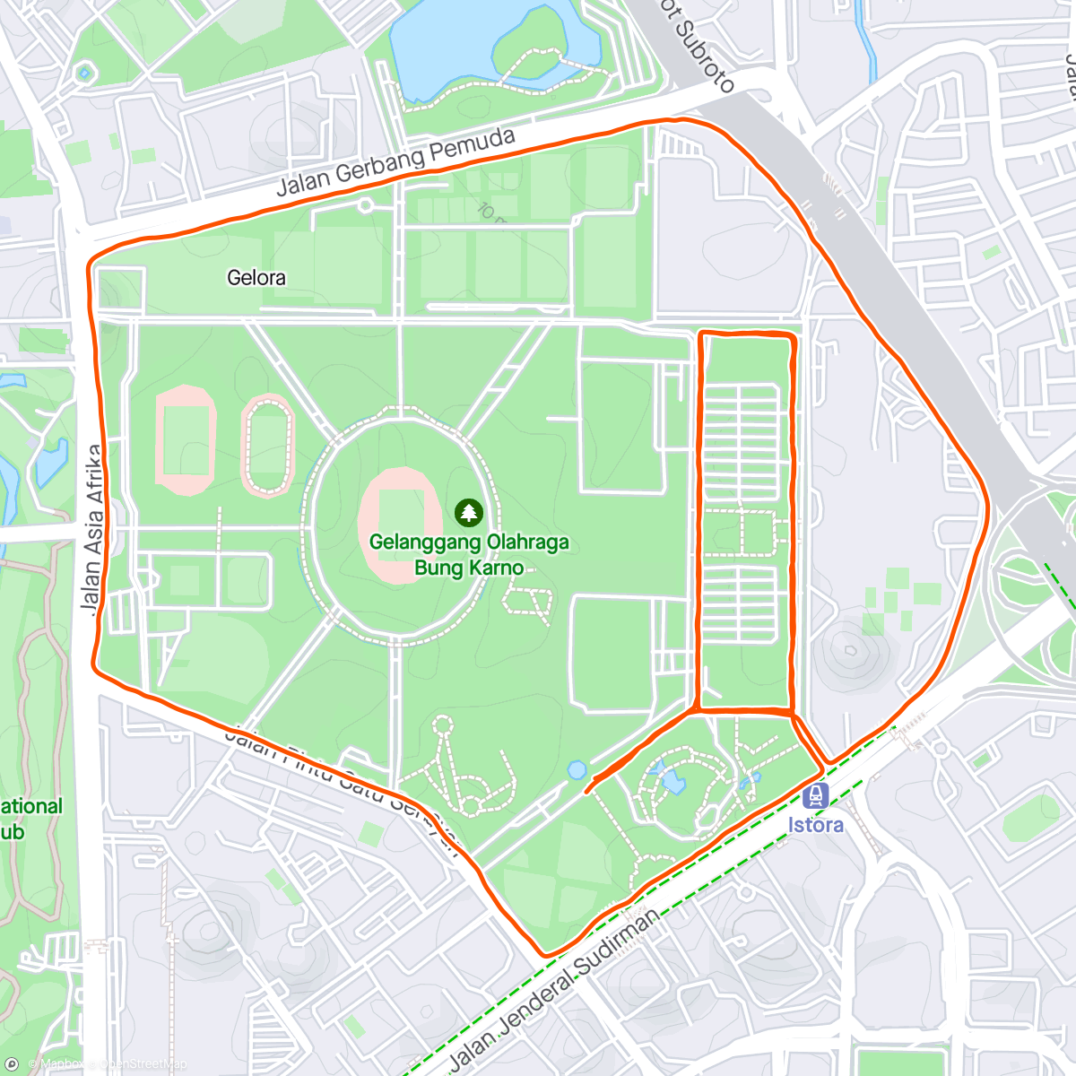 Map of the activity, PacaRun
