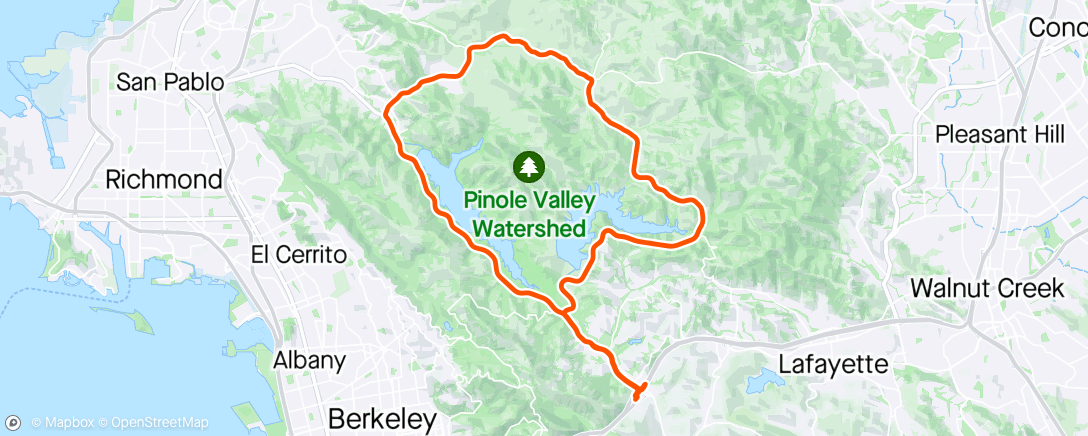 Mappa dell'attività Berkeley Hills RR