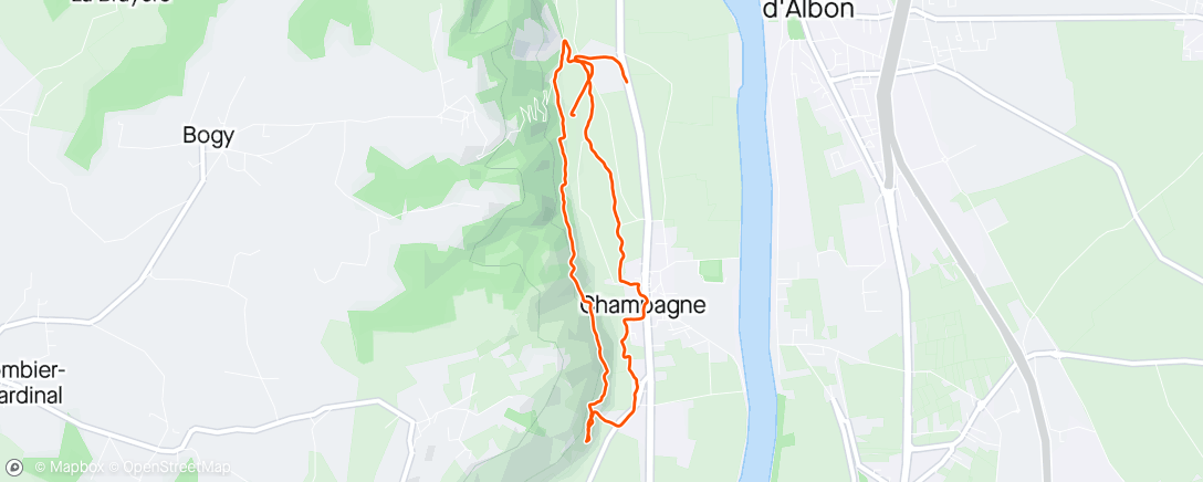 Map of the activity, Course à pied avec Aline 😁