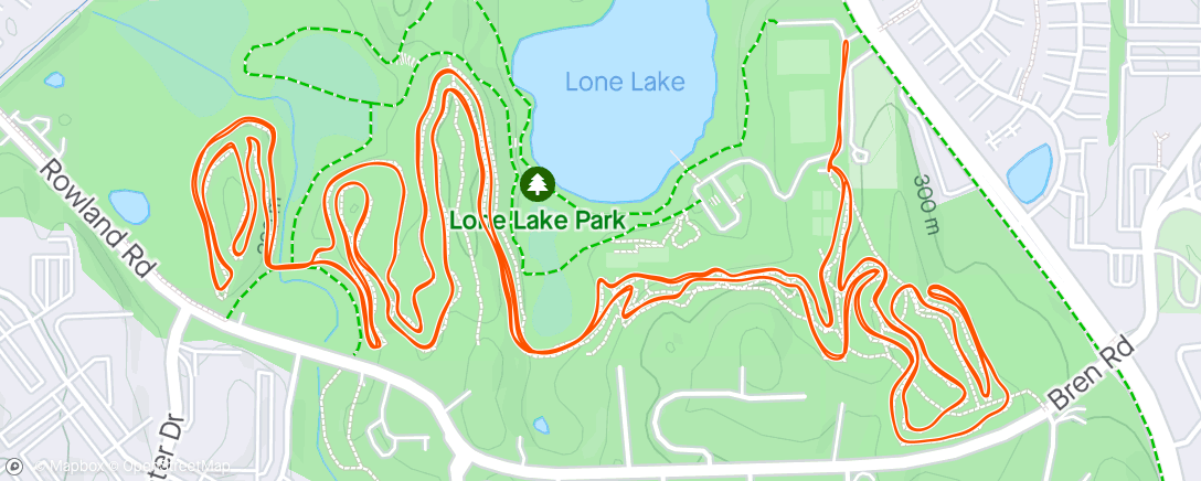 Map of the activity, Lone lake