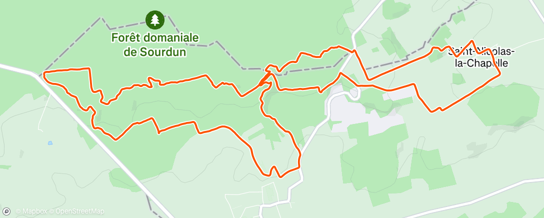 Map of the activity, Entraînement dans l'après-midi