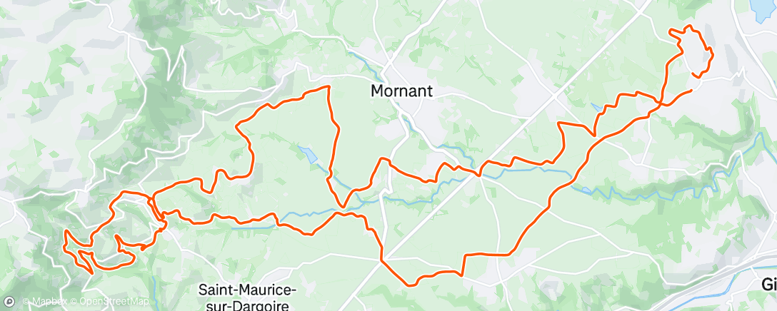 Map of the activity, Rando Montagny !