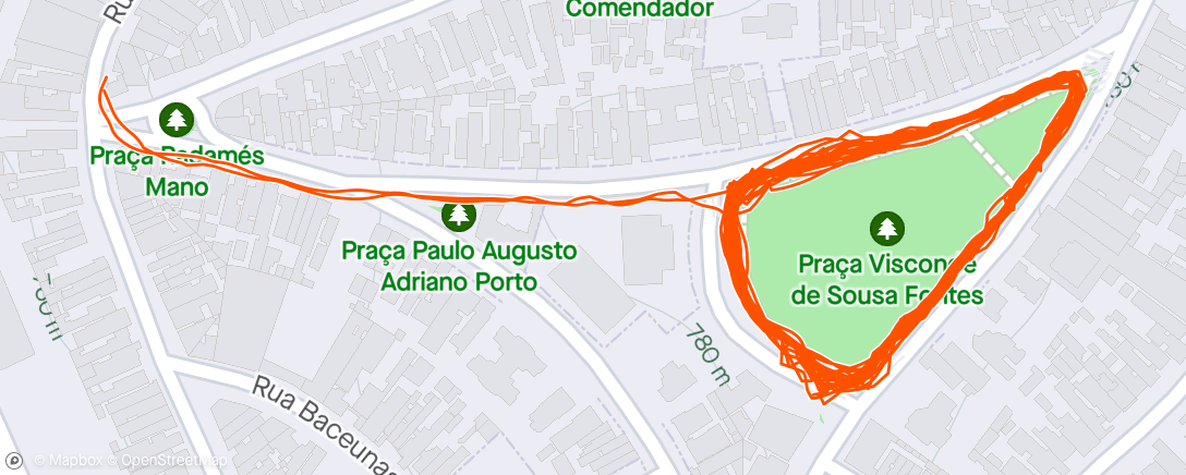 Map of the activity, Sollo Run