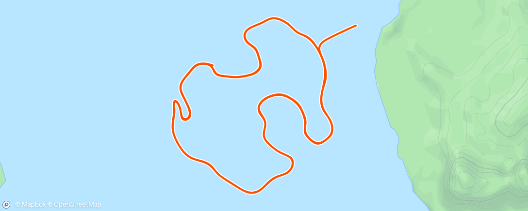 Map of the activity, Quickie in between calls 😳
Zwift - Volcano Circuit in Watopia