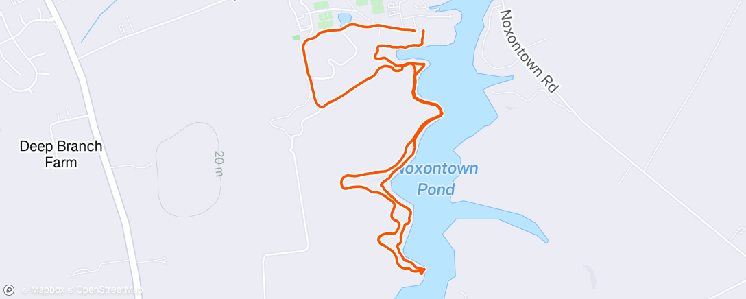 Map of the activity, Cross Country Trails & Cheering Noxontown Navy