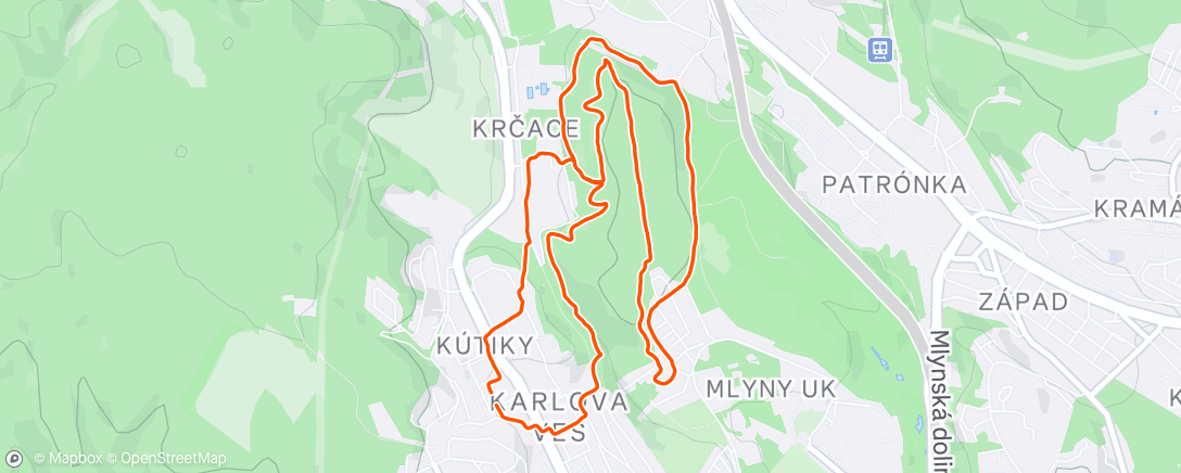 Map of the activity, Sobotne rano trosku po Sitine