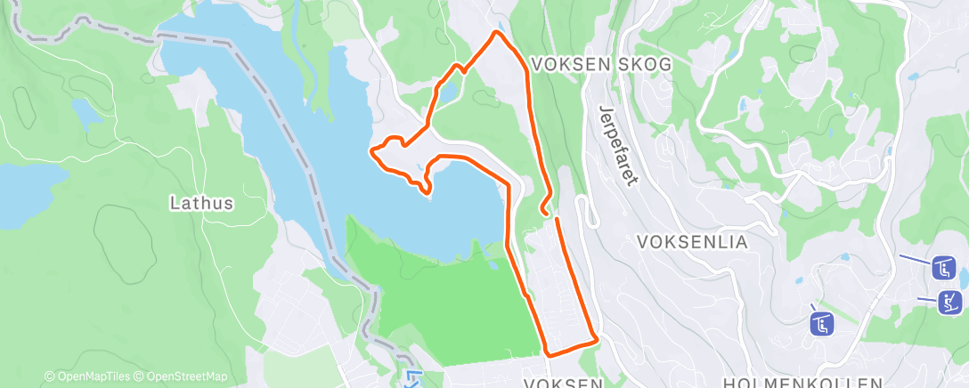 Map of the activity, Kort runde med pigg