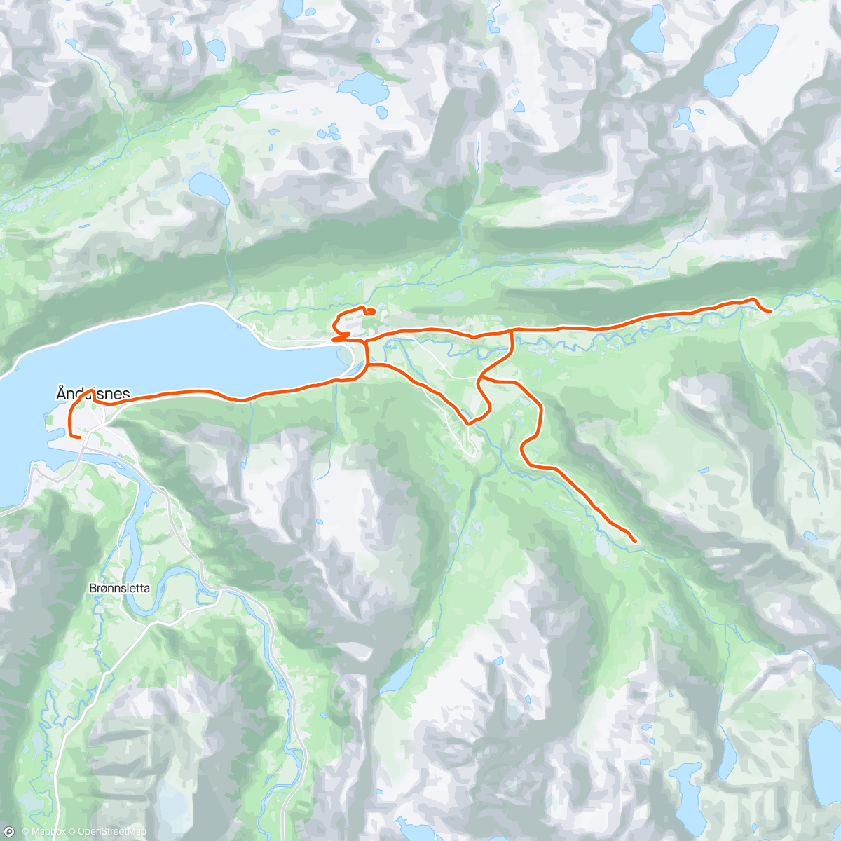 Map of the activity, Skate