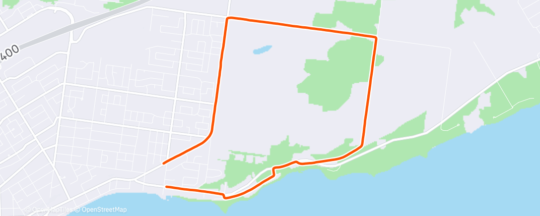 Map of the activity, Morning Run