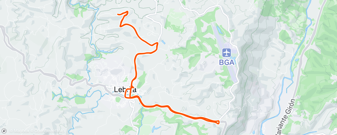 Map of the activity, Afternoon Ride