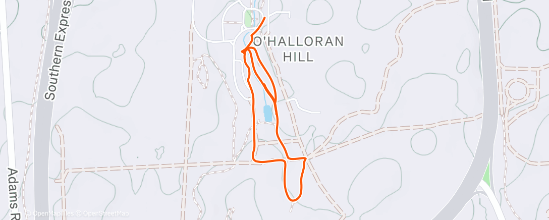 Map of the activity, Afternoon Walk