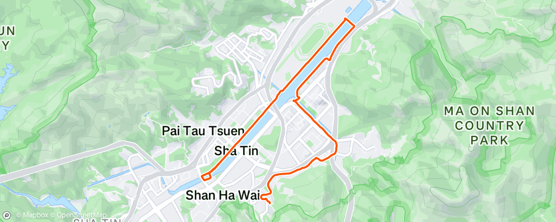 Map of the activity, Morning Run