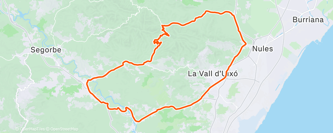 Карта физической активности (Vuelta ciclista por la mañana)