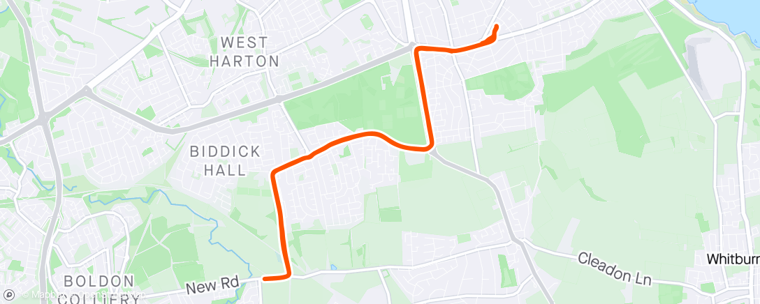 Map of the activity, Out and back with Adam 🏃🏃🏻‍♂️