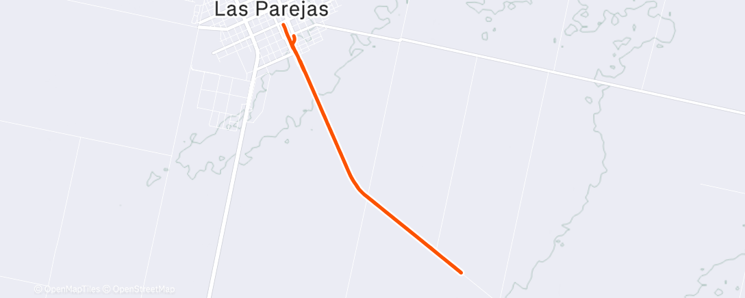 Map of the activity, Carrera vespertina