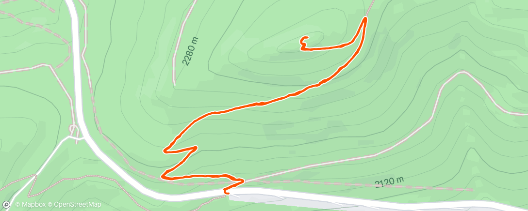 Map of the activity, Lunch Hike