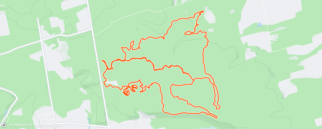 Map of the activity, Dufferin Forest - 2024 - Day 58