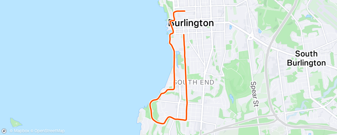 Map of the activity, Morning Run