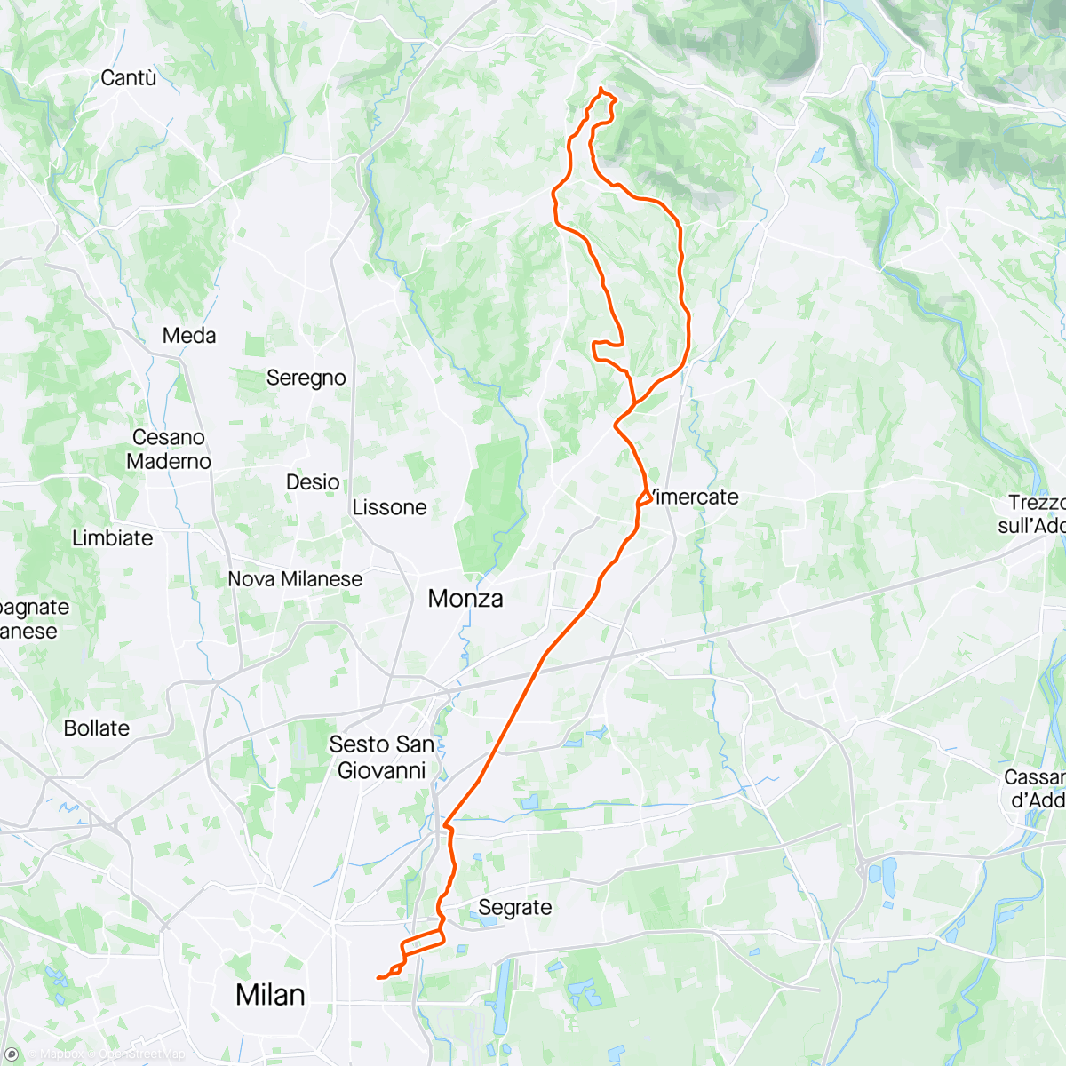 Map of the activity, Sirtori