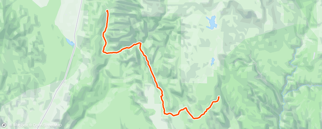 Mapa de la actividad, Day 1 of Zion traverse.  Got to campsite at 3pm.  Would’ve gone further if there were campsites available further up the trail