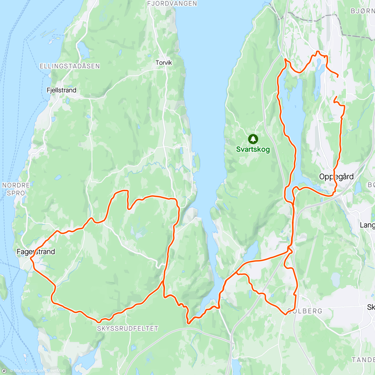 Map of the activity, Bakkelek med KSK