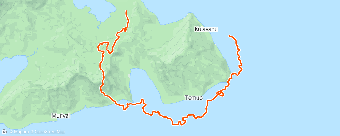 Mappa dell'attività Zwift - Temple Trek in Watopia