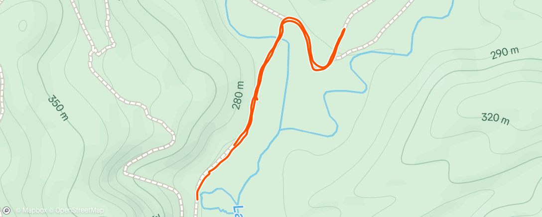 Map of the activity, Morning Walk