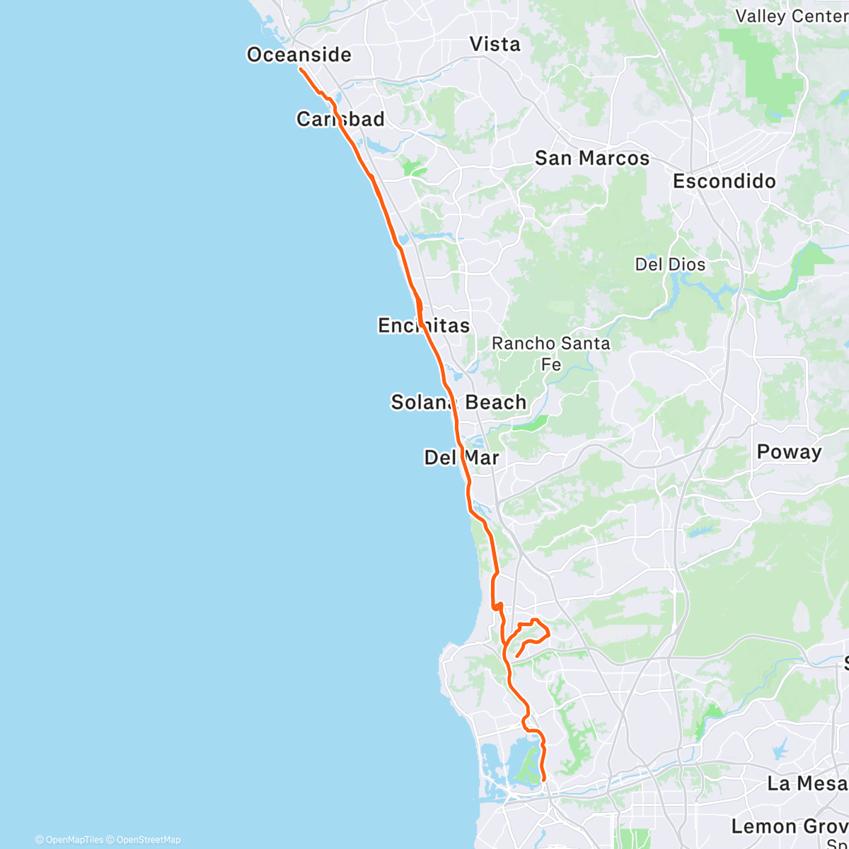 Карта физической активности (Morning Ride)